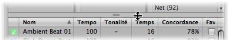 APPLE LOGIC EXPRESS 8 - Pour ajuster la taille des éléments de fenêtre : - 1