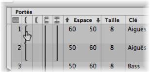 APPLE LOGIC EXPRESS 8 - Crochets et connexions de traits de mesure - 1