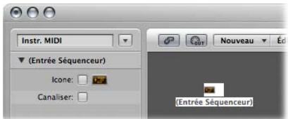 APPLE LOGIC EXPRESS 8 - Pour créer un objet entrée séquenceur: - 1