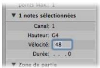APPLE LOGIC EXPRESS 8 - Modification de la vitesse, de la durée ou de la tonalité d'une note - 1