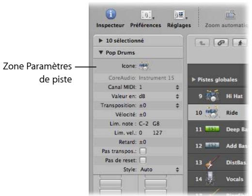 APPLE LOGIC EXPRESS 8 - Les pistes incluent les régions audio et les régions MIDI d'un projet. - 2