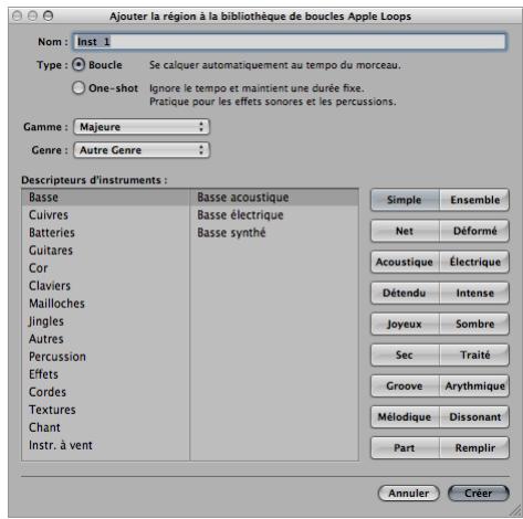 APPLE LOGIC EXPRESS 8 - Pour créer une boucle apple loops dans logic express : - 1