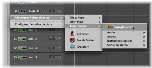 APPLE LOGIC EXPRESS 8 - Trajectoire du signal MIDI - 2