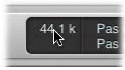 APPLE LOGIC EXPRESS 8 - Pour définir la fréquence d'échantillonnage, effectuez l'une des opérations suivantes : - 2