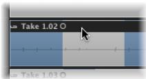 APPLE LOGIC EXPRESS 8 - Affichage du contenu du dossier de prises - 3