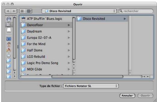 APPLE LOGIC EXPRESS 8 - Ouverture de projets - 1