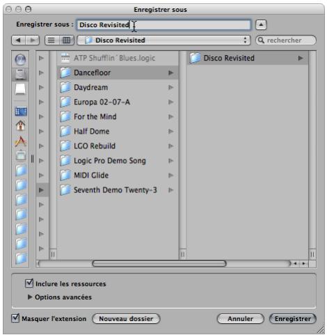 APPLE LOGIC EXPRESS 8 - Pour créer un projet : - 2