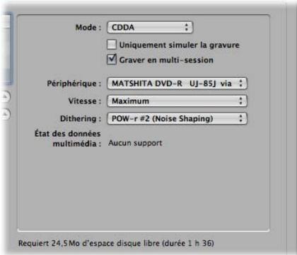 APPLE LOGIC EXPRESS 8 - Options de gravure - 1