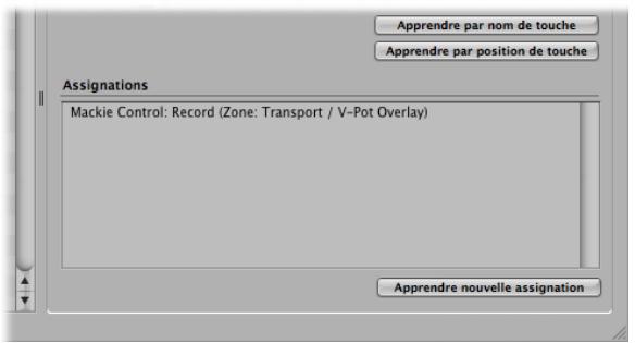 APPLE LOGIC EXPRESS 8 - Pour apprendre une assignation du contrôle : - 2
