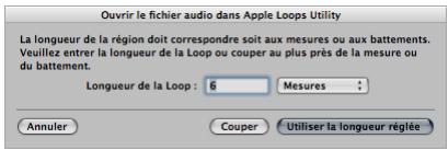 APPLE LOGIC EXPRESS 8 - Pour créer une boucle apple loops dans l'utilitaire de boucles apple loops : - 1