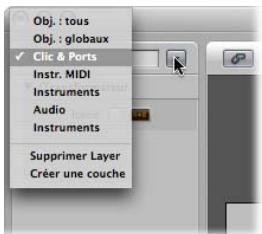 APPLE LOGIC EXPRESS 8 - Pour passer d'une couche à l'autre : - 1