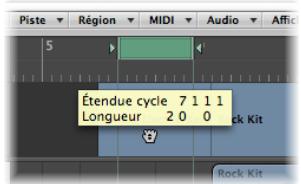 APPLE LOGIC EXPRESS 8 - Pour verrouiller la position des marqueurs sélectionnés : - 3