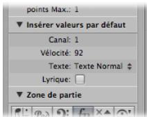 APPLE LOGIC EXPRESS 8 - Vitesse et canal MIDI des objets insérés - 1