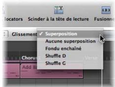 APPLE LOGIC EXPRESS 8 - Pour modifier le mode déplacer : - 1