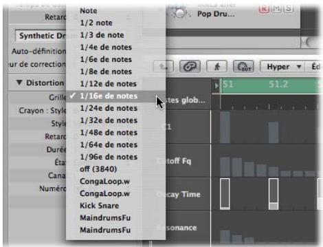 APPLE LOGIC EXPRESS 8 - Modification de l'affichage des grilles et des barres - 1