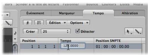 APPLE LOGIC EXPRESS 8 - Réglage du tempo d'un projet - 2