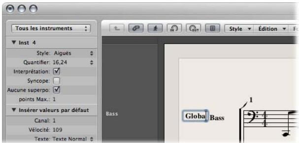 APPLE LOGIC EXPRESS 8 - Utilisation de texte global - 2