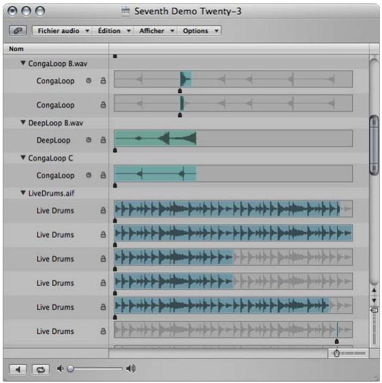 APPLE LOGIC EXPRESS 8 - Présentation du chutier audio - 2