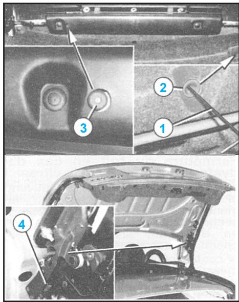 PEUGEOT 206 - Fermeture manuelle du toit (mode secours) - 1