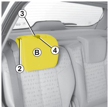 RENAULT SCENIC II - Pour remettre l'appuie-tête - 1