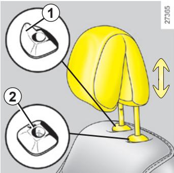 RENAULT MEGANE COUPE - RÉGLAGES DU POSTE DE CONDUITE (chapitre 1) - 1