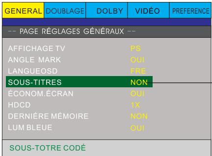 PEEKTON PK 6749 - Page REGLAGES generaux-suite) - 3