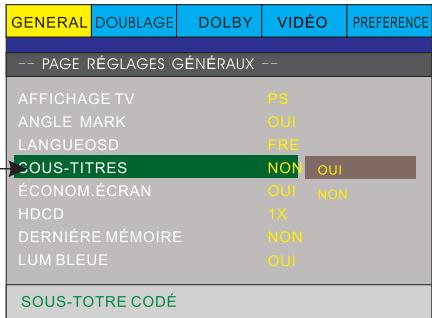 PEEKTON PK 6749 - Page REGLAGES generaux-suite) - 4