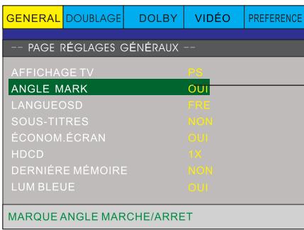 PEEKTON PK 6749 - Configuration des menus - 4
