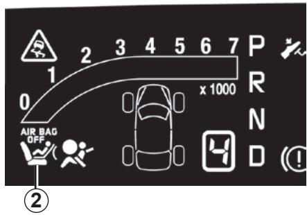 RENAULT ESPACE 4 2010 - Activation des airbags passager avant - 1