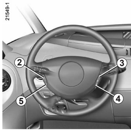 RENAULT ESPACE 4 2010 - RÉGULATEUR-LIMITEUR DE VITESSE : fonction régulateur (1/4) - 4