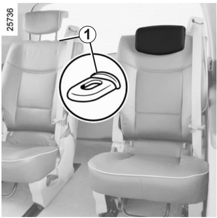 RENAULT ESPACE 4 2010 - SIÈGES ARRIÈRE : appuis-tête - 1