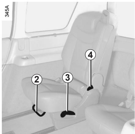 RENAULT ESPACE 4 2010 - SIÈGES ARRIÈRE : réglages - 1