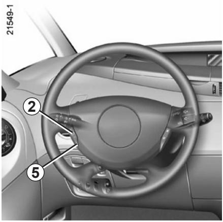 RENAULT ESPACE 4 2010 - RÉGULATEUR-LIMITEUR DE VITESSE : fonction régulateur (3/4) - 1