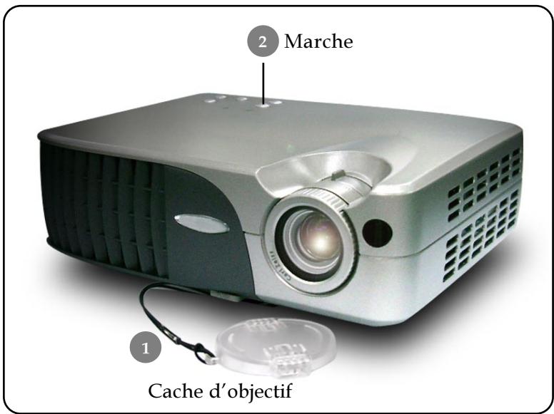 SAGEM CDP 1100-X - Allumer le Projecteur - 2