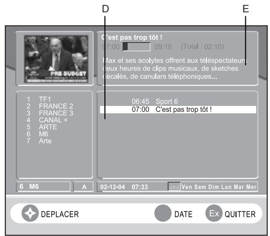 SAGEM HD-D45 G4 T ET HD-D50 G4 T - Guide des programmes en DTV - 2