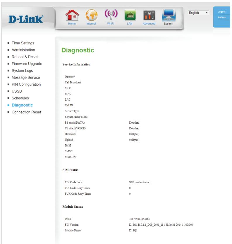 D-LINK DWR-953 - Diagnostics - 1