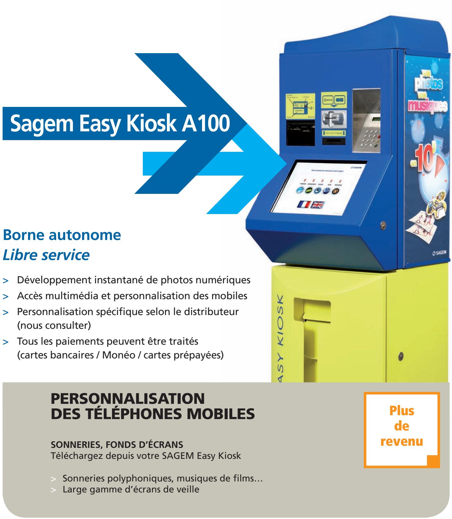 SAGEM EASY KIOSK A100 - Téléchargement musique, JEUX - 2