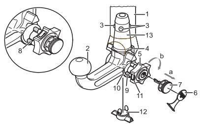 FIAT DUCATO - Barre de remorquage à tête sphérique amovible - 1