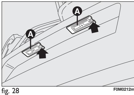 FIAT PUNTO - FEUX 3ÈME STOP fig. 26-27 - 2