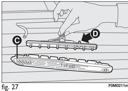 FIAT PUNTO - FEUX 3ÈME STOP fig. 26-27 - 1