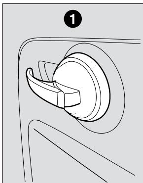 FIAT 500 - Verrouillage/déverrouillage de l'intérieur : - 1