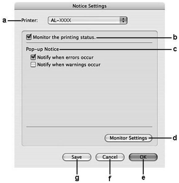 EPSON M2000 - Paramètres avertissement - 1