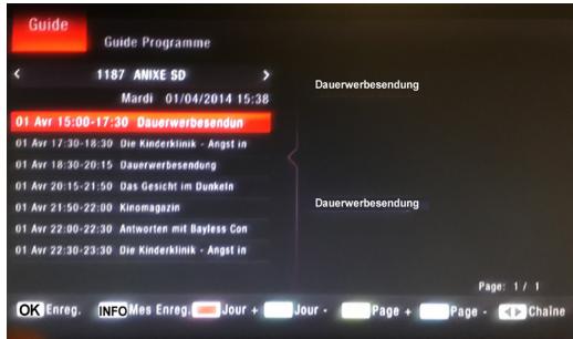 CGV E-SAT HD-W4 (FRANSAT), ESAT HD-W4 - Important : - 3