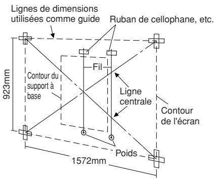 SHARP AN-65AG1 - Déterminez l'emplacement auquel vous pouvez installer le support à base - 2
