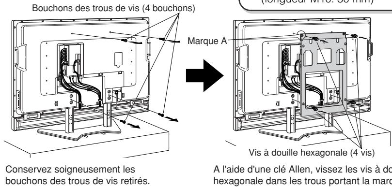 SHARP AN-65AG1 - Installation du support de montage au mur (pour le modèle de 65 inch de type incorporé) - 9