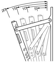 SHARP AN-65AG1 - Ajustez l'angle du support de montage au mur - 3