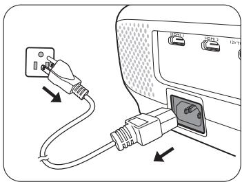 BENQ W1110 - Arrêt du projecteur - 1