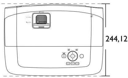 BENQ W1110 - Dimensions - 1