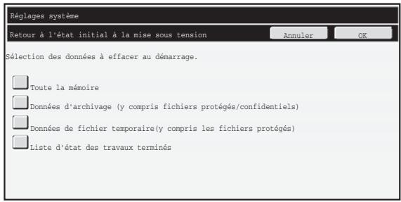 SHARP MX-FR10U - ■ Retour à l'état initial à la mise sous tension - 1