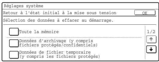 SHARP MX-FR10U - ■ Retour à l'état initial à la mise sous tension - 2